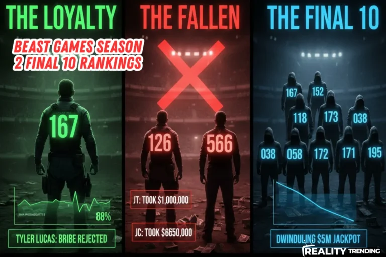 Beast Games Season 2 Final 10 Rankings Tyler vs Monika (Episode 8 Updated!)