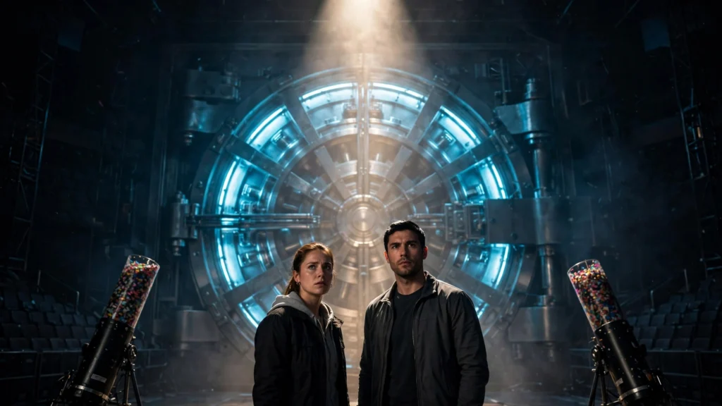 Two finalists face the final vault door in the Beast Games finale